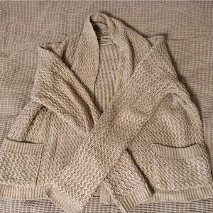 Tan knitted cardigans
